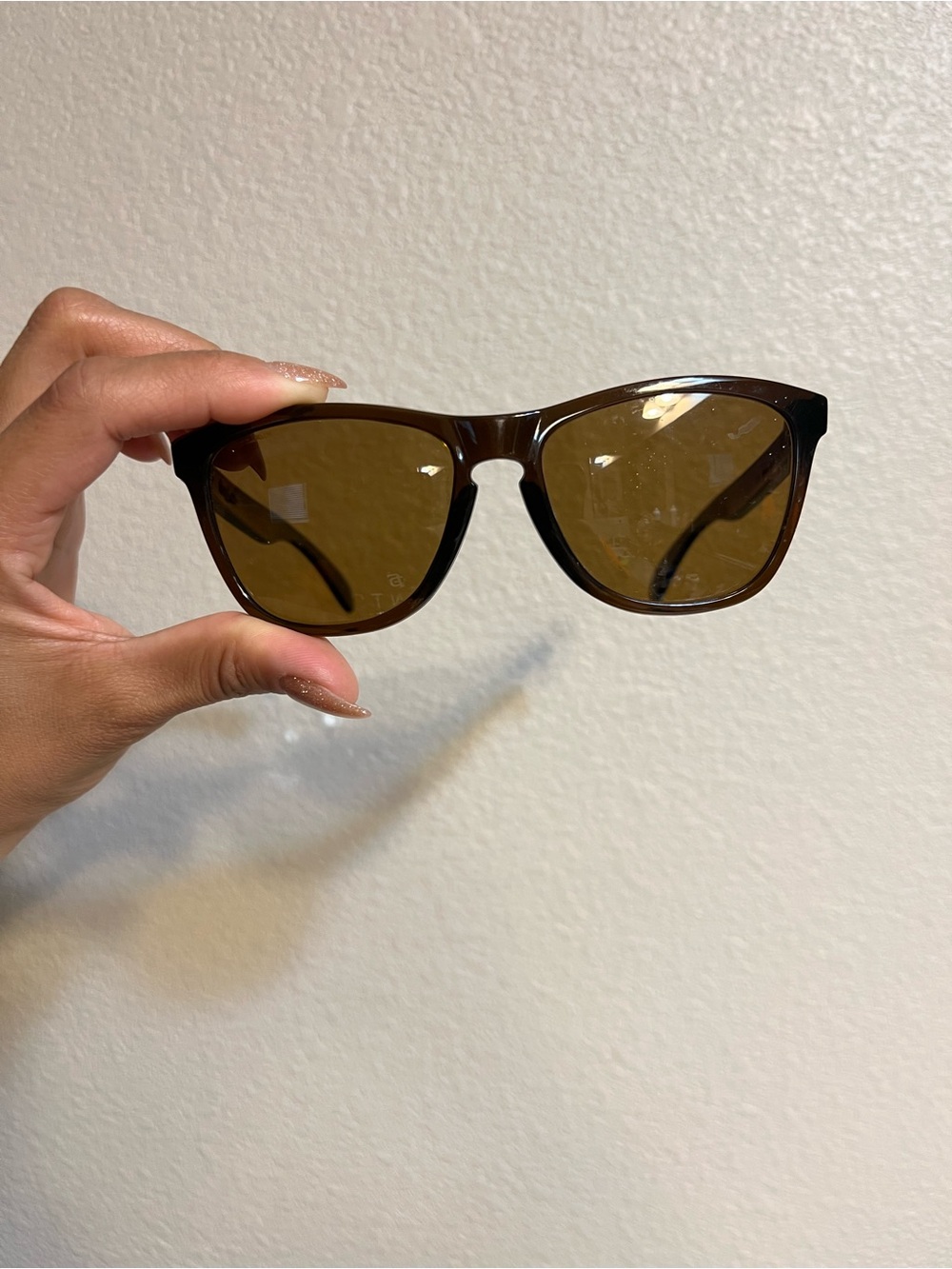 Oakley Brown Frame Amber Lens Women's Sunglasses